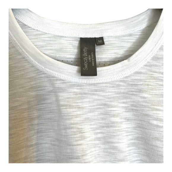 Sweaty Betty Womens Long Sleeve Ventilated Athletic Shirt White and Gray Size M - Picture 5 of 7
